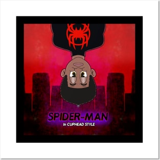 miles morales drawing in Cuphead style Posters and Art